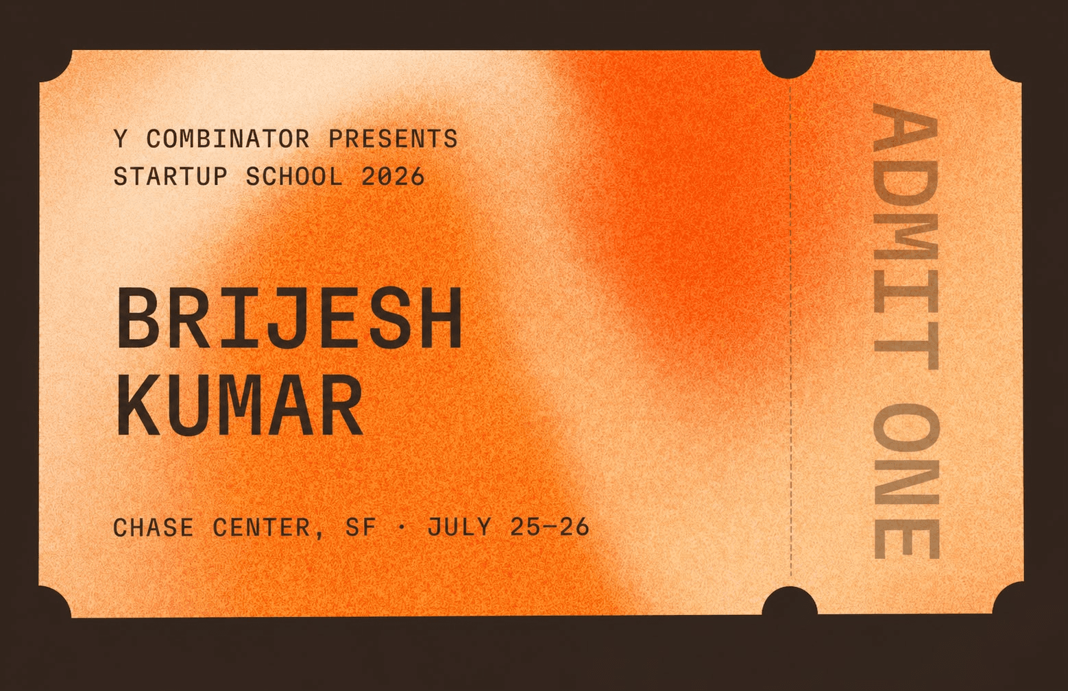 Accepted — Y Combinator Startup School 2026